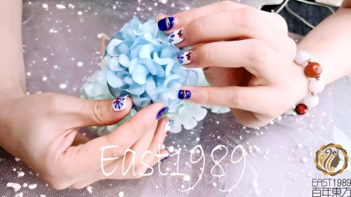  青花美甲怎么做？保定東方技工學(xué)校教你巧做美甲！