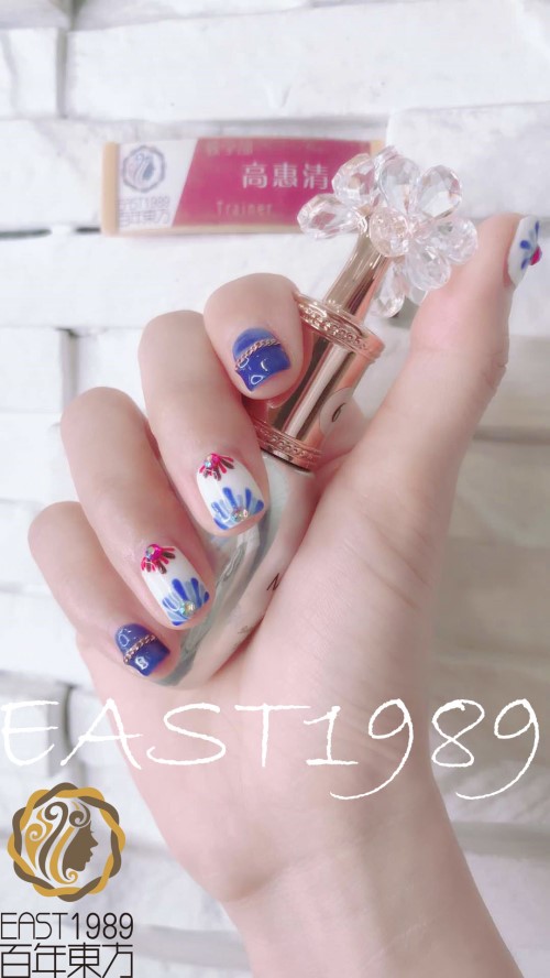  青花美甲怎么做？保定東方技工學(xué)校教你巧做美甲！