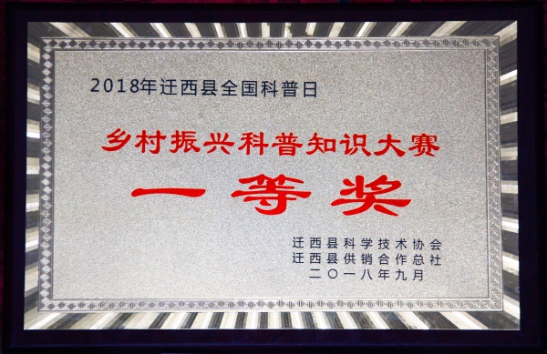 鄉(xiāng)村振興科普知識大賽一等獎(jiǎng)